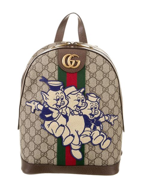 gucci pig collection backpack|Gucci three little pigs logo.